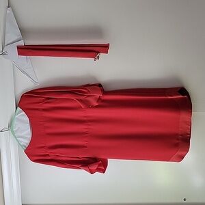 Banana Republic dress; petite size 6; red